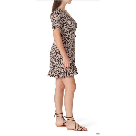 Sanctuary Leopard Wrap Mini Dress Rent The Runway Pre-Loved XS - Picture 8 of 9